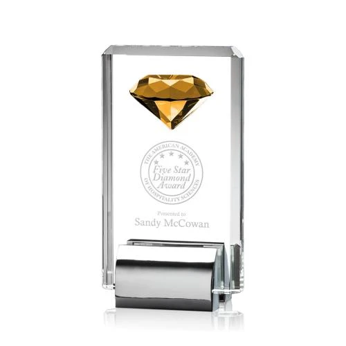 Elmira Gemstone Amber Crystal Award 1 Elmira Gemstone Amber Crystal Award