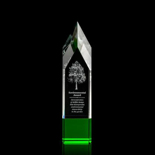 Coventry 3D Green Obelisk Crystal Award 1 Coventry 3D Green Obelisk Crystal Award