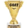 5 3/4" GOAT Cup Trophy