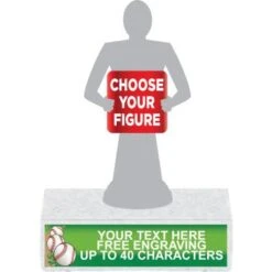 6" Color Applique Participation Trophy