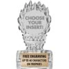 5" Clear Icicle Torch Insert Trophy