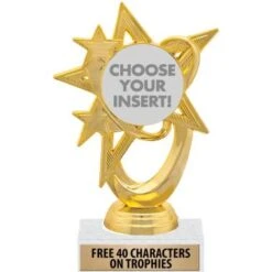 Gold And Silver Astral Insert Trophies