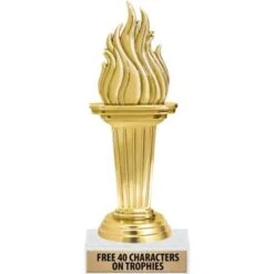 6 3/4" Emblem Torch Trophy