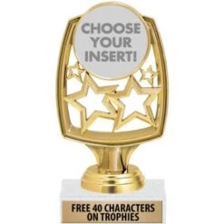 6" Star Whirl Insert Trophy