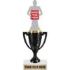 Black Swirl Cup Trophies With Figure
