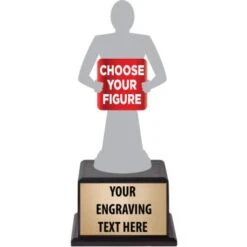 7 1/2" Trophy On Wood Base