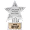 6" Clear Cosmic Icicle Star Insert Trophy